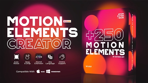 Motion Elements Creator — After Effects · Social content