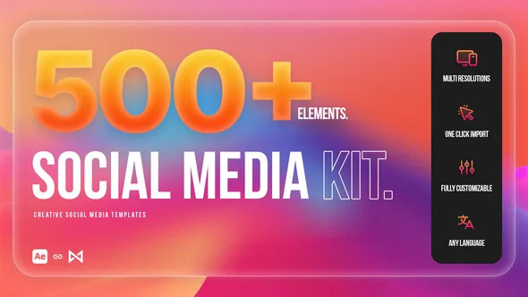 Social Media Kit — After Effects · Social content