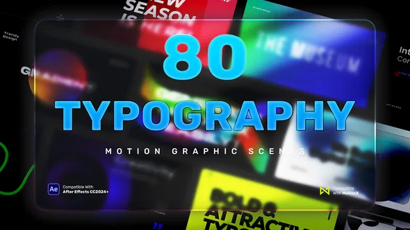 80 Typography Scenes — After Effects · Type in motion